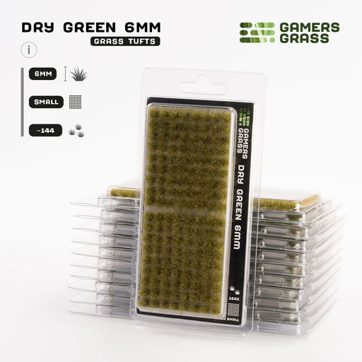 GamersGrass: Small - Dry Green (6mm)