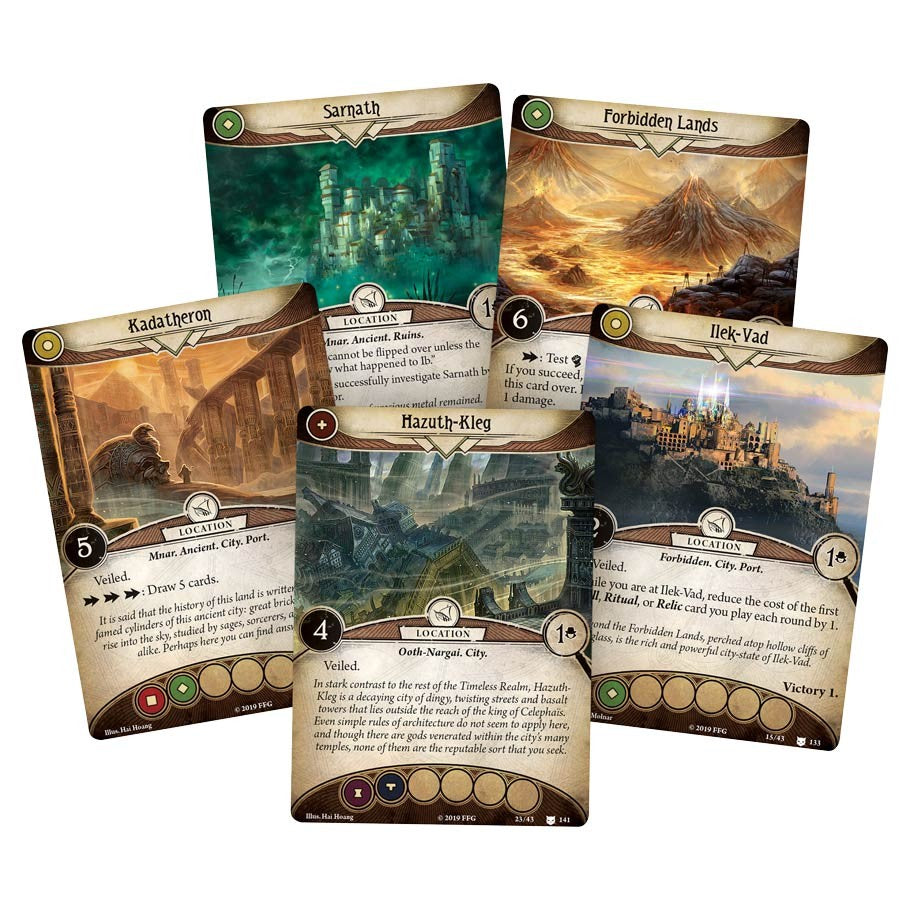 Arkham Horror The Card Game: The Search for Kadath game content