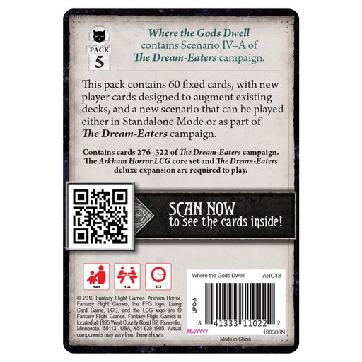 Arkham Horror The Card Game: Where the Gods Dwell