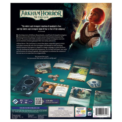 Arkham Horror Revised Core Set back of the box