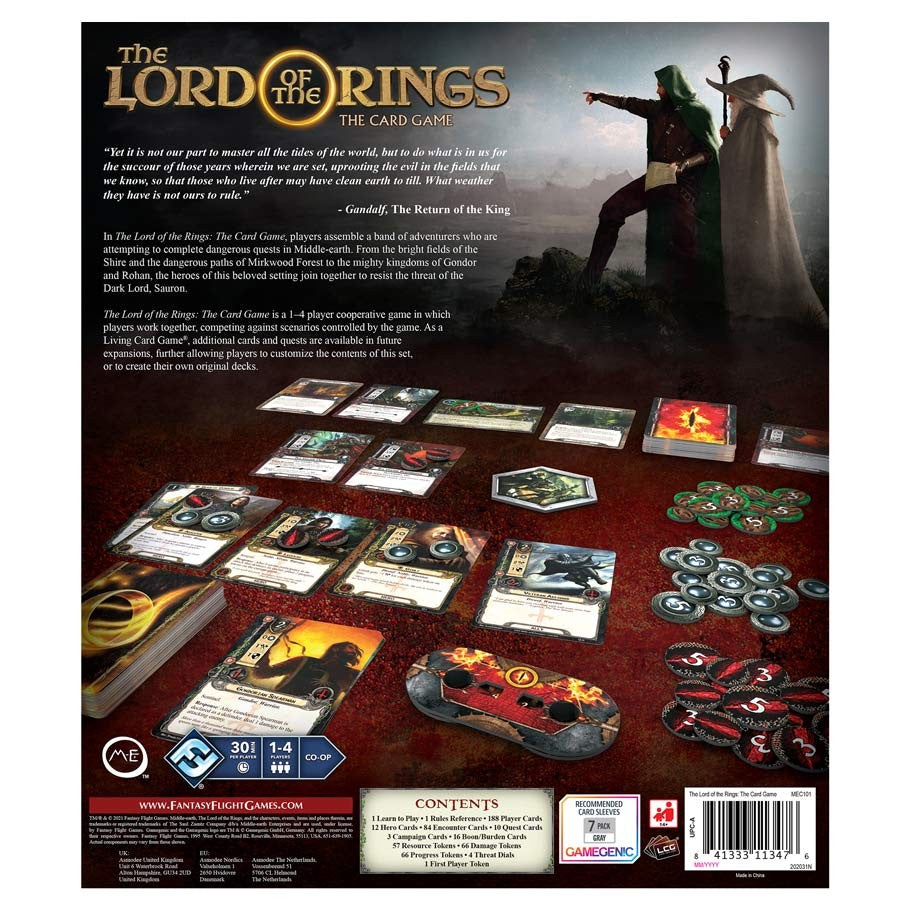 Lord of The Rings: Revised Core Set back