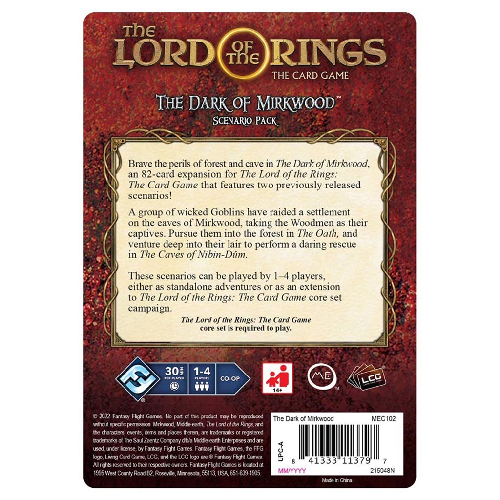 The Lord of the Rings: The Dark of Mirkwood Scenario