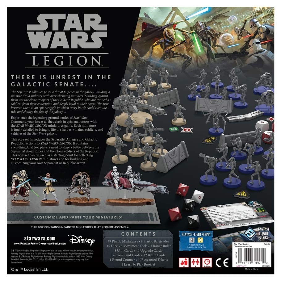 Star Wars Legion - Clone War Core Set back