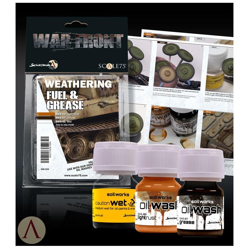 ScaleColor Warfront - Weathering: Fuel & Grease Set SSE-053