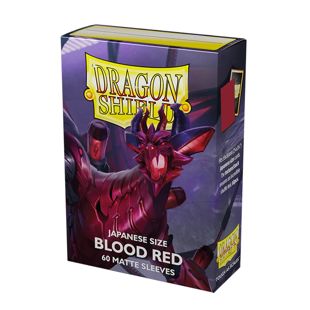 Dragon Shield: Matte Sleeves Japanese - Blood Red (60ct)