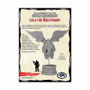 Collector’s Series miniatures Lulu the Hollyphant Back of the Box
