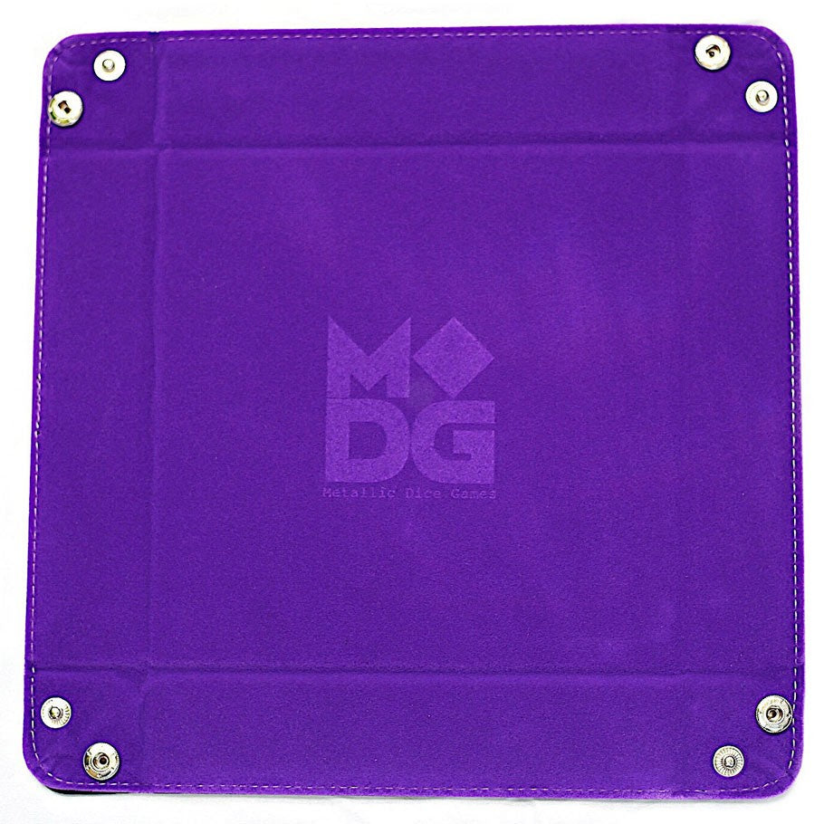 Folding Dice Tray with Purple Velvet