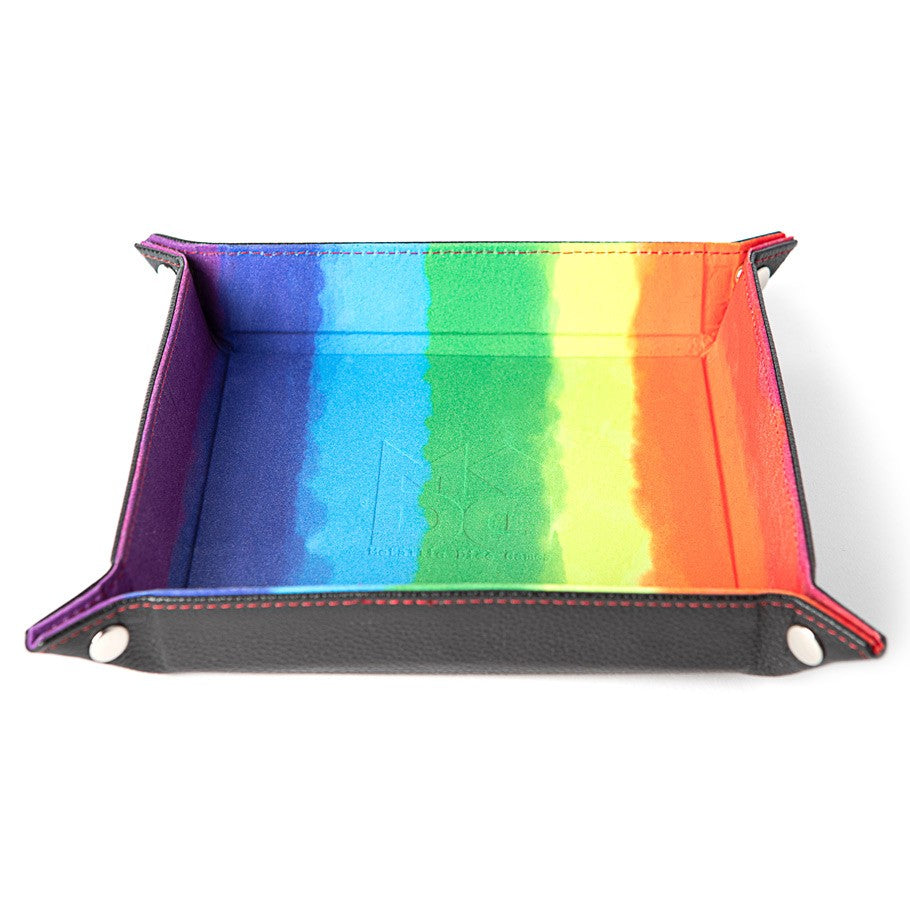 Folding Dice Tray with Rainbow Velvet