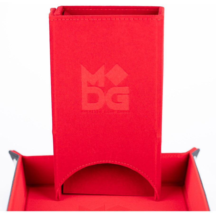 Folding Dice Tower with Red Velvet
