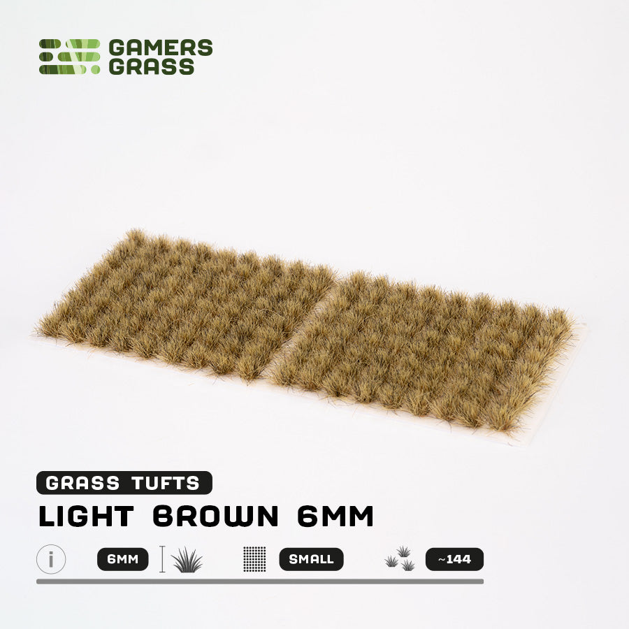 GamersGrass: Small - Light Brown (6mm)