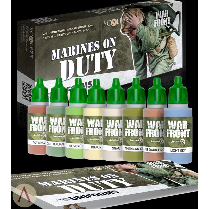 ScaleColor Warfront - Marines On Duty Paint Set SSE-074