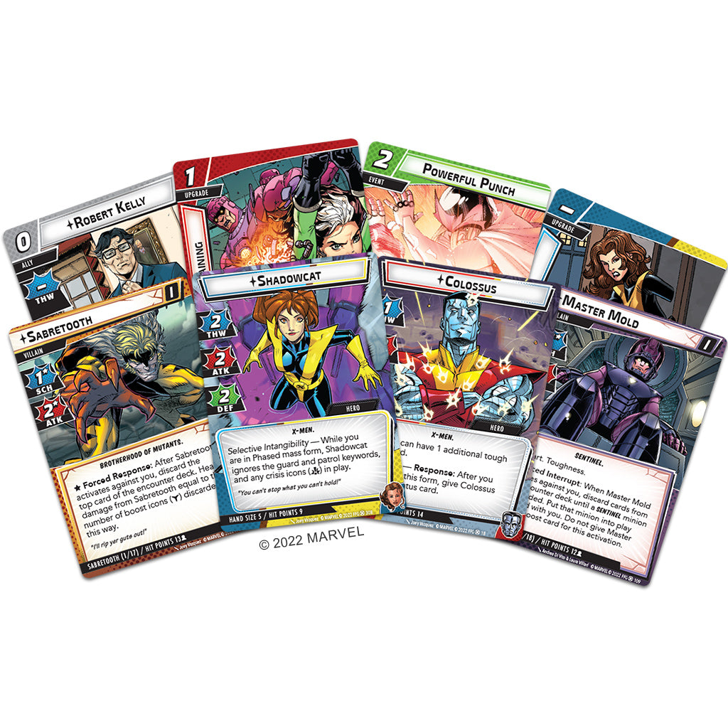 Marvel Champions: The Card Game - Mutant Genesis Expansion content