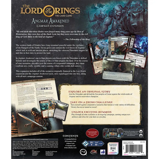 Lord of The Rings: Angmar Awakened Campaign Expansion back