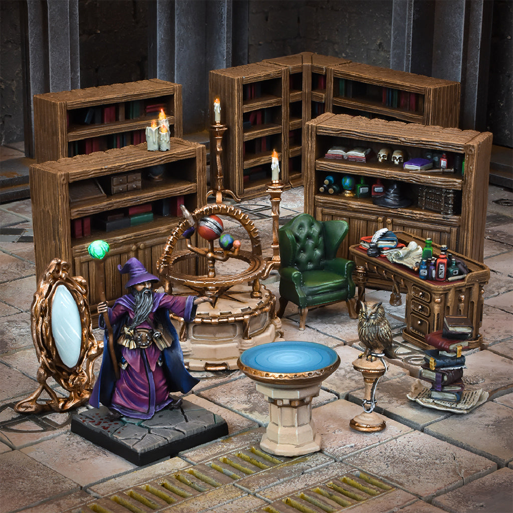 Terrain Crate: Wizards Study painted example