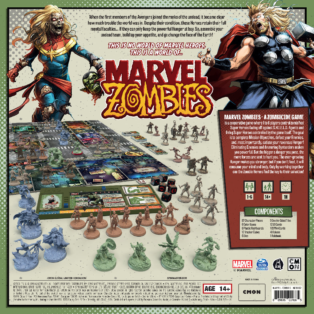 Marvel Zombies Core Box back