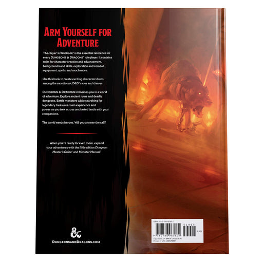 Dungeons & Dragons: 5th Edition - Player's Handbook back