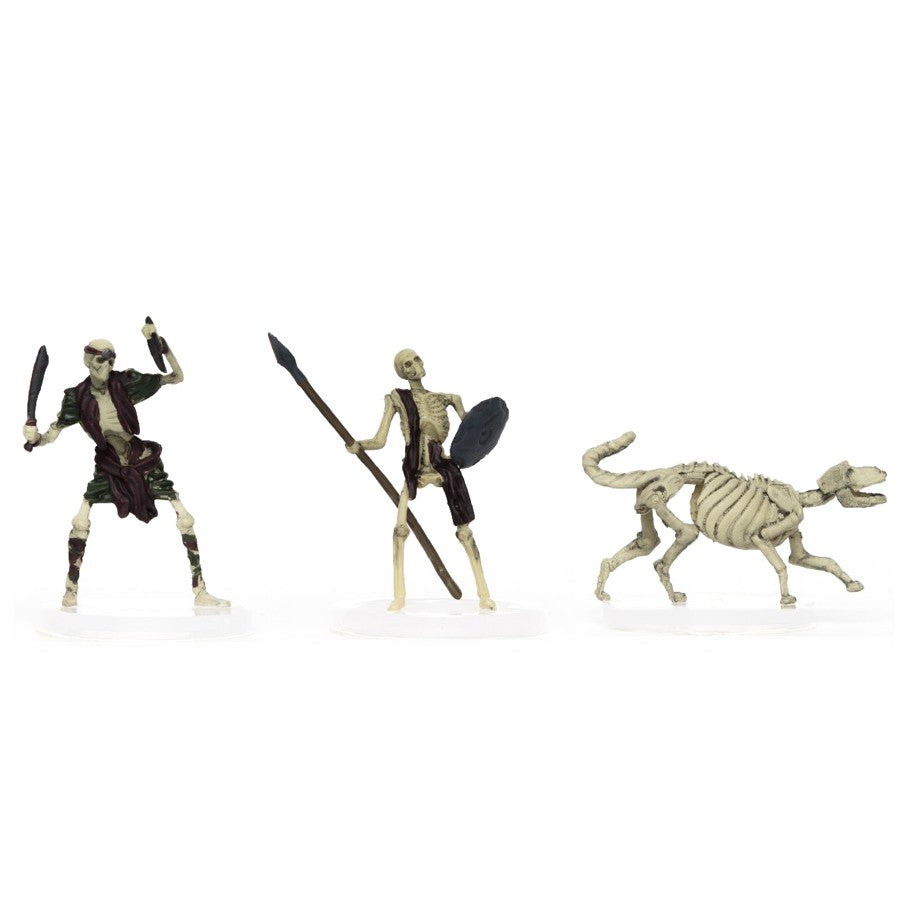 Characters of Adventure: Skeletons Blademaster, Spearman, and Wolf (3) from Role 4 Initiative