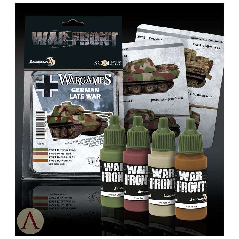 ScaleColor Warfront -Wargames: German Late War Paint Set SSE-033