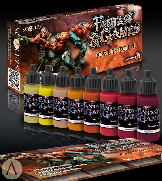 ScaleColor - Fantasy & Game: Creatures From Hell Paint Set