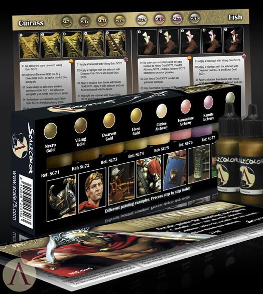 ScaleColor Metal'N'Alchemy - Golden Series Paint Set SSE-010