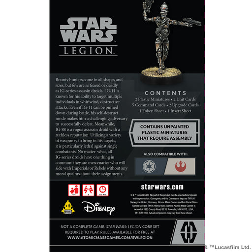 Star Wars Legion - IG-Series Assassin Droids back