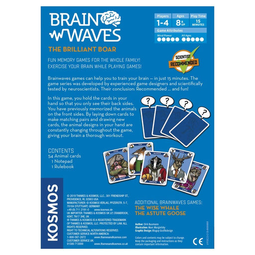 Brainwaves: The Brilliant Boar Back of the box