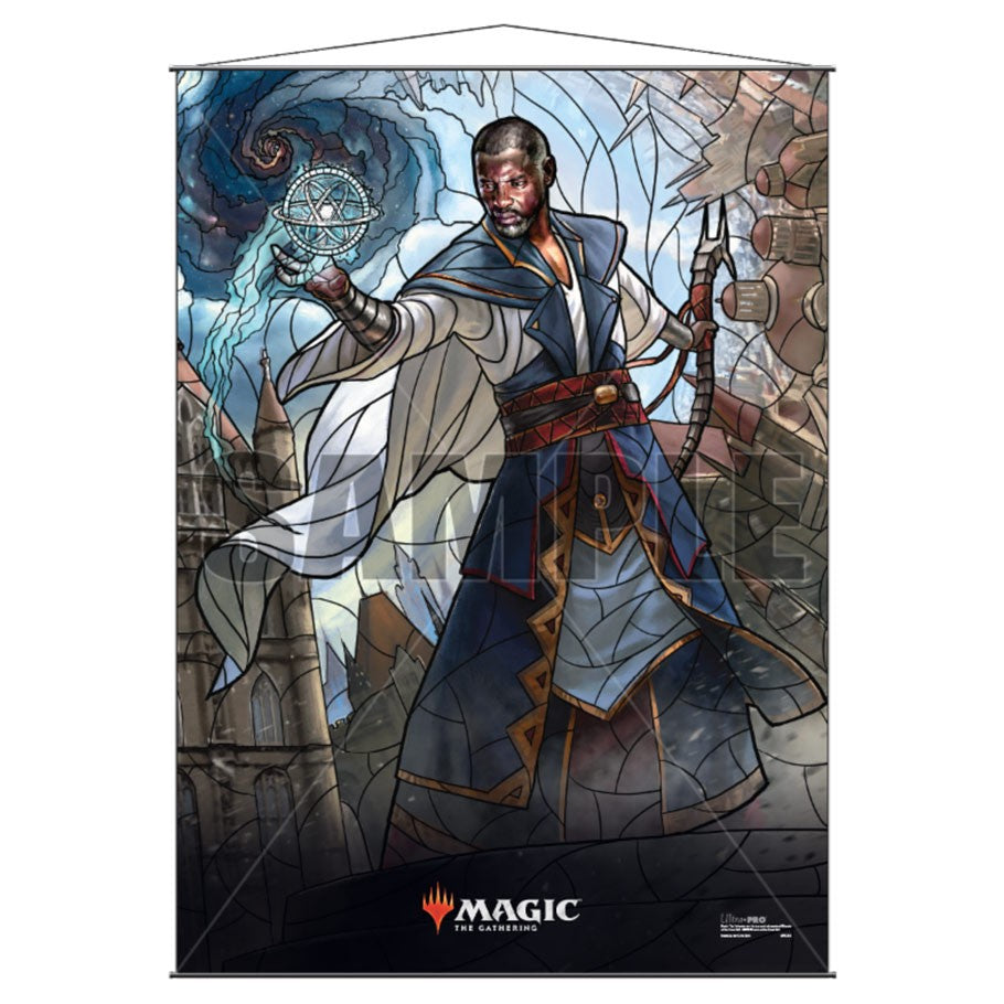 stained glass mtg cards Over the Brick – Wall Scroll: Magic The Gathering