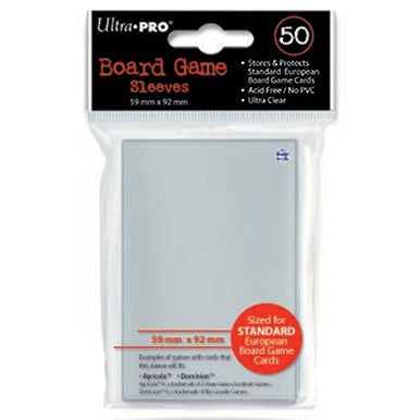 Over the Brick Standard European Board Game Sleeves (50ct) for 59mm x 92mm Cards Over the Brick Standard European Board Game Sleeves (50ct) for 59mm x 92mm Cards