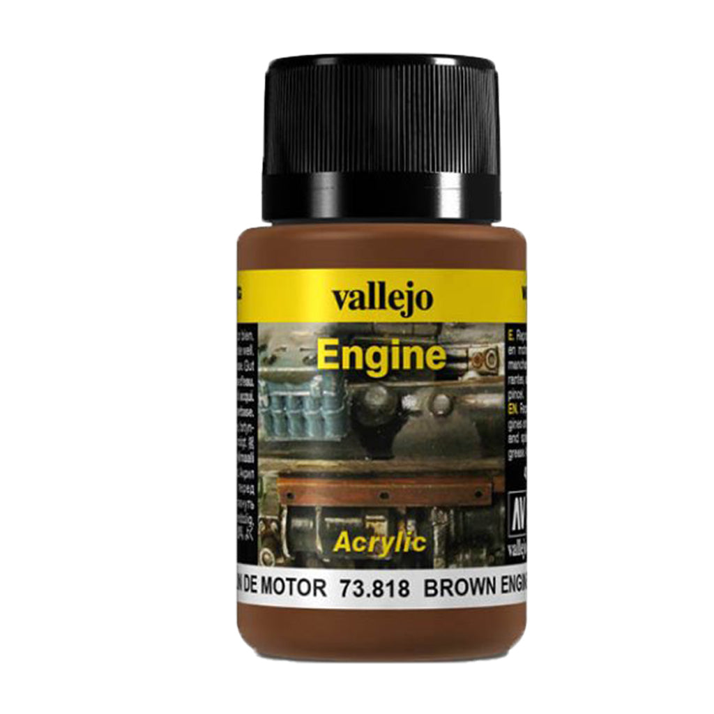 Vallejo Weathering Effects - Brown Engine Soot (40ml)
