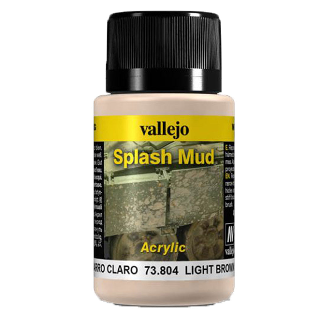 Vallejo Weathering Effects - Light Brown Splash Mud (40ml)