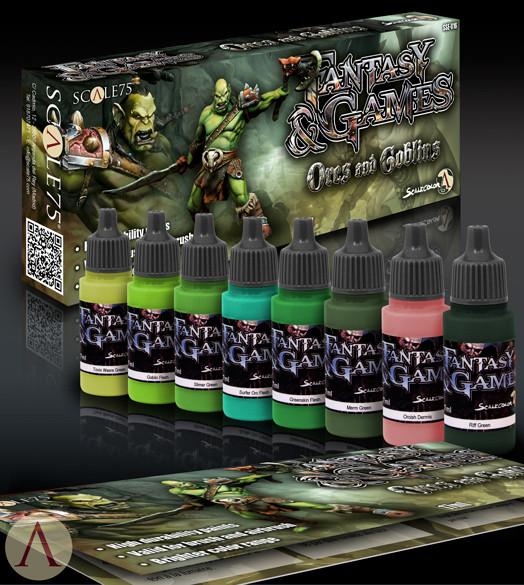 ScaleColor - Fantasy & Game: Orcs & Goblins Paint Set