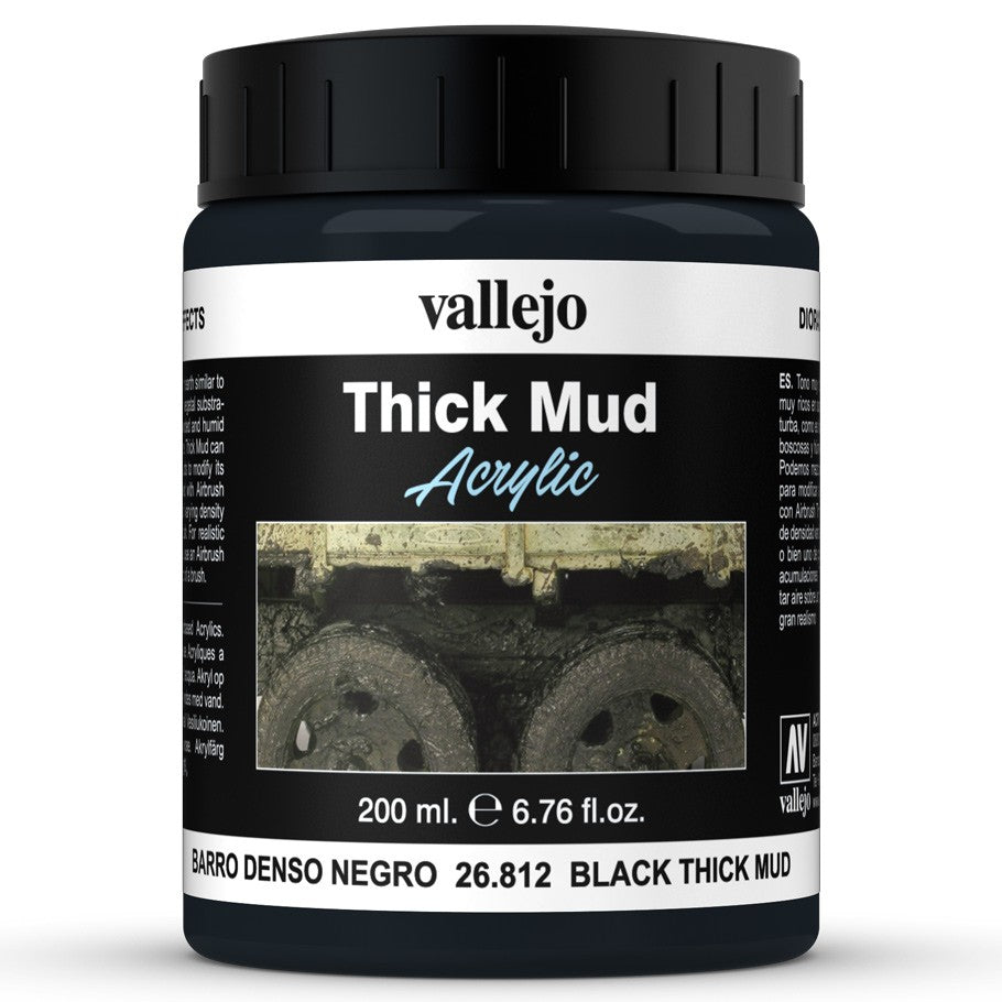 Vallejo Diorama Effects: Mud - Black Thick Mud