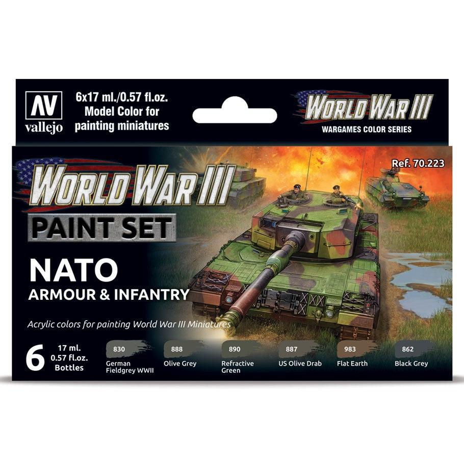 Vallejo Model Color WWIII Set - NATO Armour & Infantry
