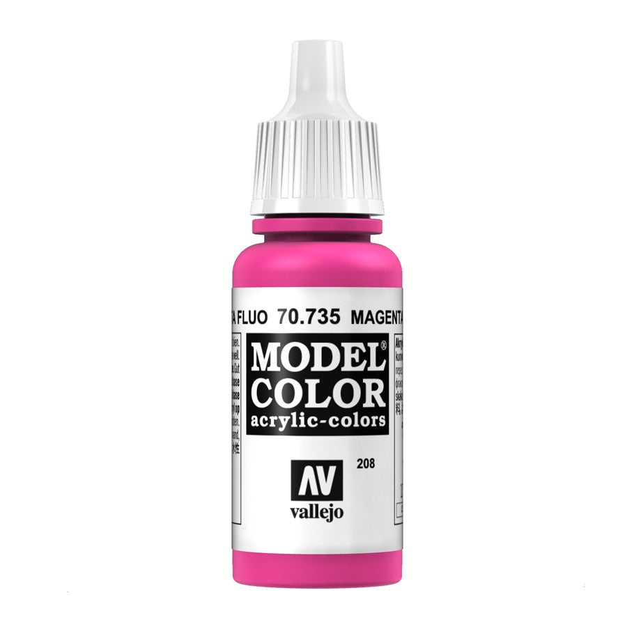 Vallejo : Premium Airbrush Paint : 60ml : Rose Fluorescent