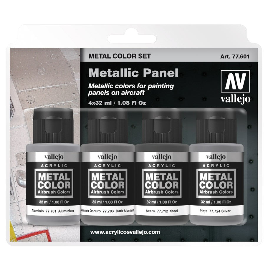 Vallejo Metal Color - Metallic Panel 4 pack (32ml)