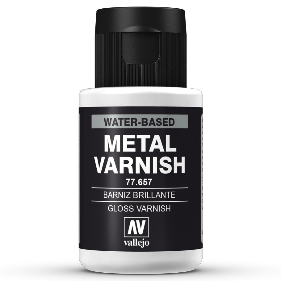 Vallejo Metal Color Varnish - Gloss Metal (32ml)