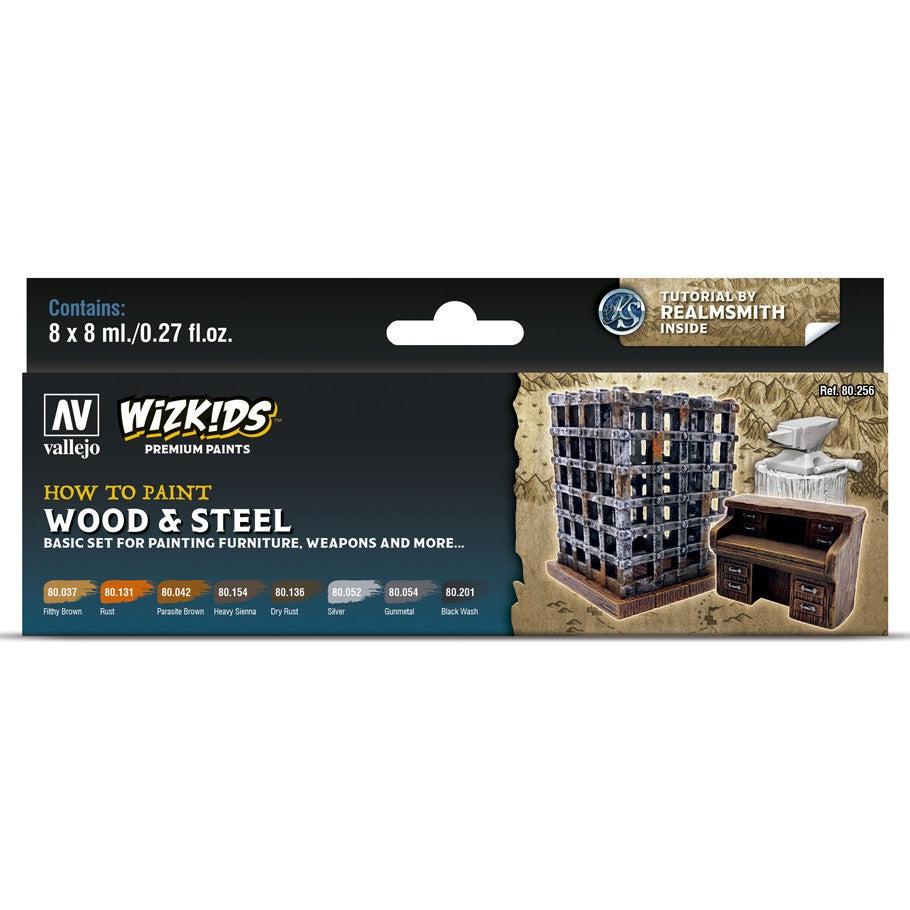 Wizkids Premium set by Vallejo: Wood & Steel