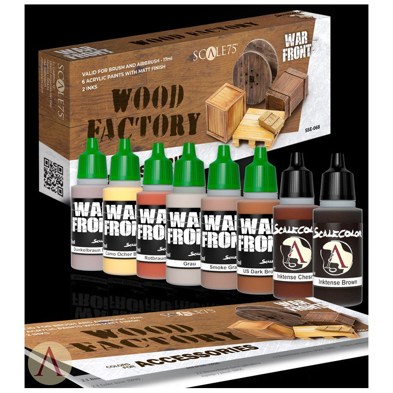 ScaleColor Warfront - Wood Factory Paint Set SSE-068