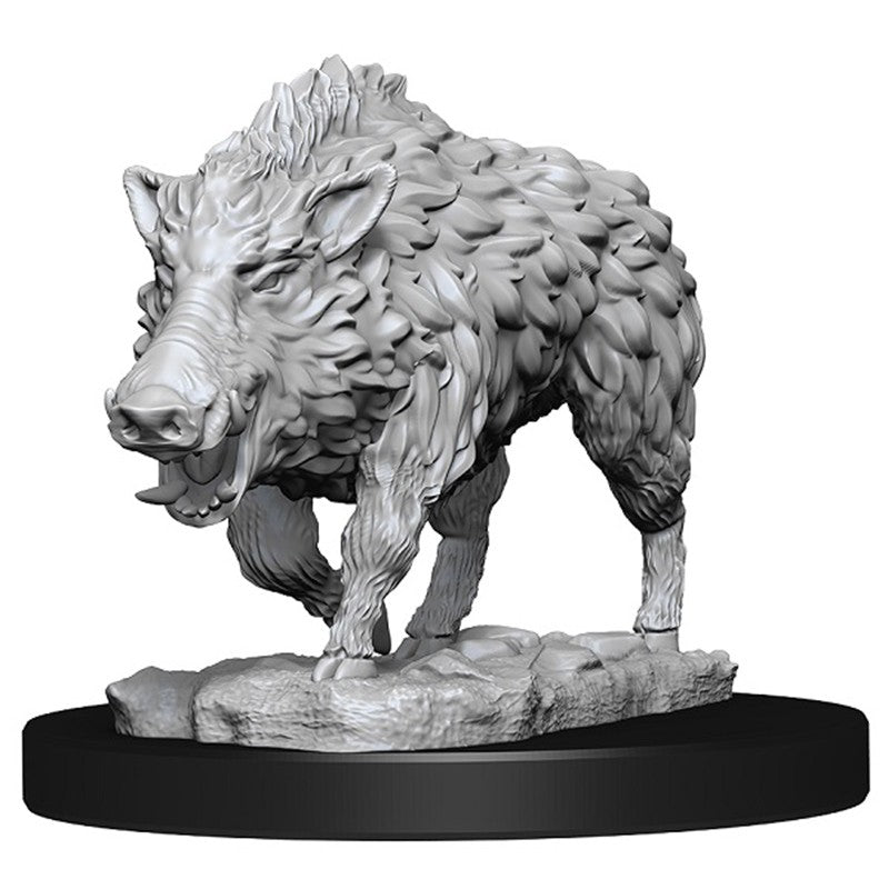 WizKids Deep Cuts Unpainted Miniatures: Wild Boar (2)