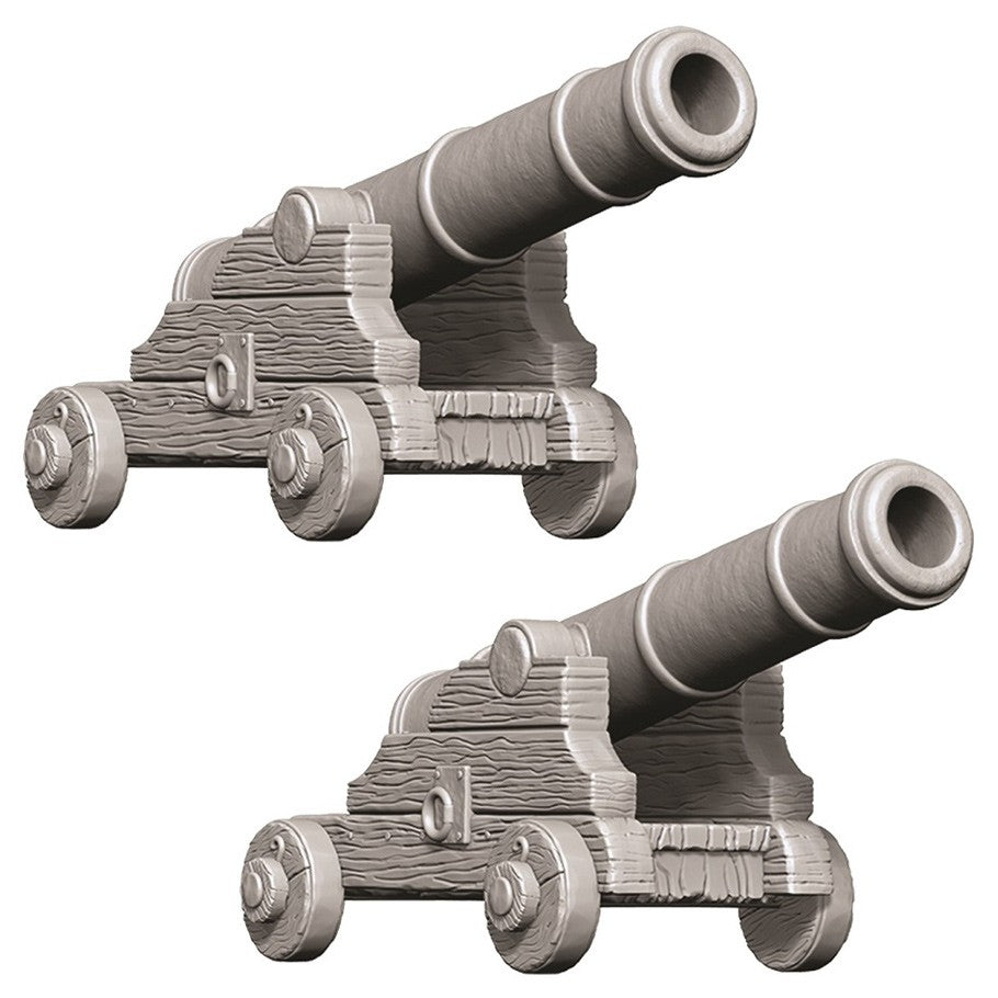 WizKids Deep Cuts Unpainted Miniatures: Small Cannons (2)