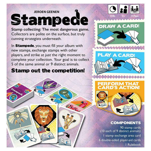 Stampede back of the box by WizKids