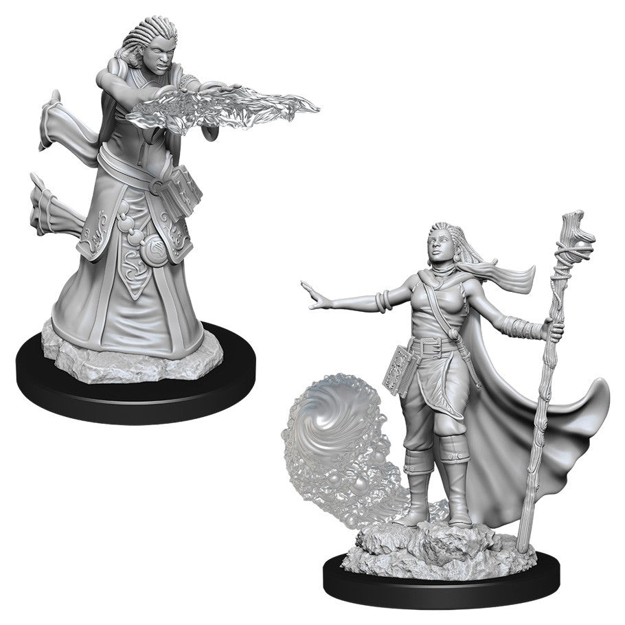 D&D Nolzur's Marvelous Unpainted Miniatures: Female Human Wizard (2)