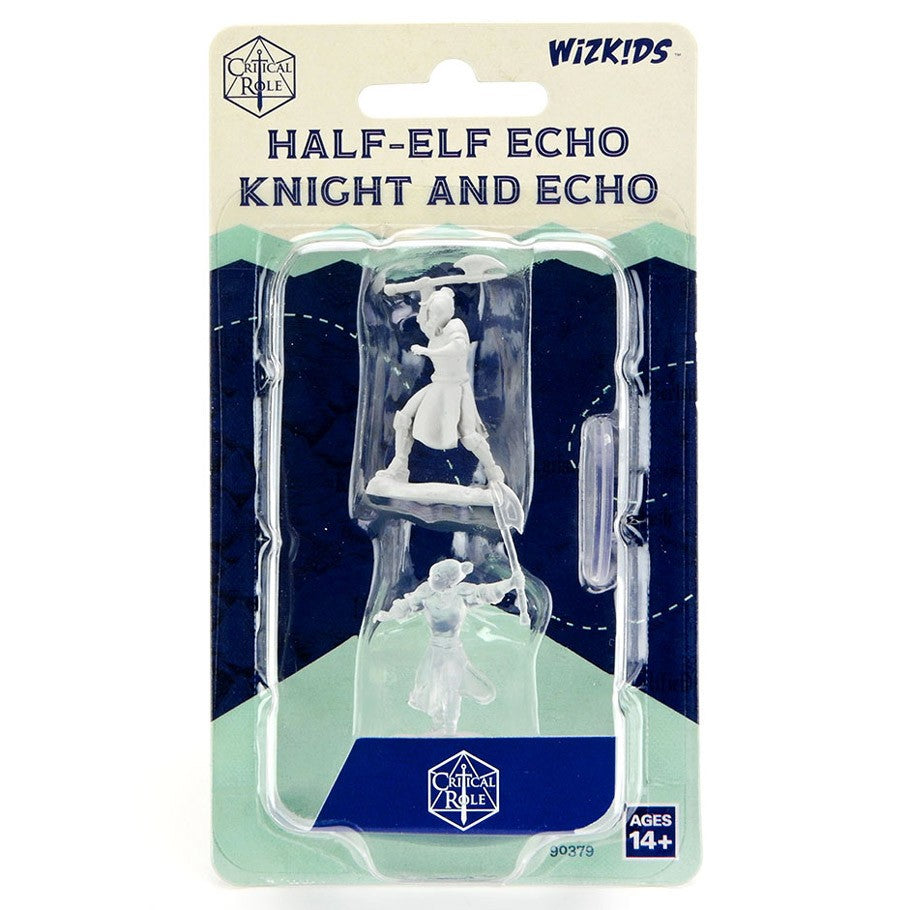 Critical Role Unpainted Miniatures: Female Half-Elf Echo Knight & Echo