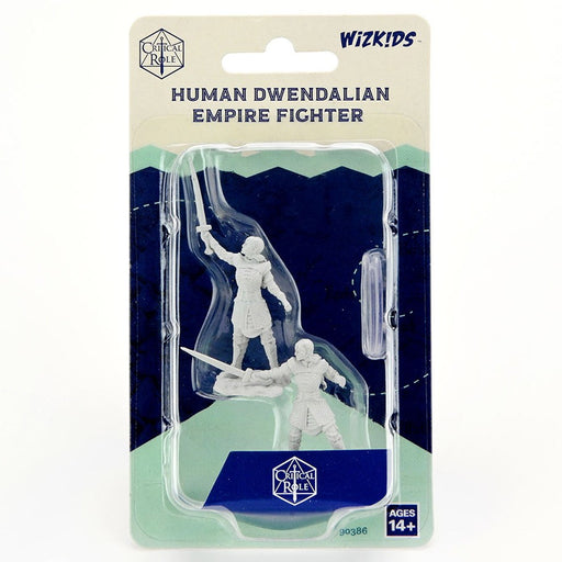 Critical Role Unpainted Miniatures: Human Dwendalian Fighter Female (2)