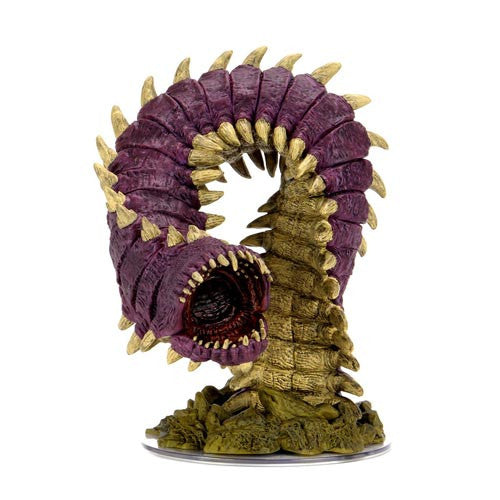 D&D Icons of the Realms Miniatures Fangs and Talons Purple Worm Premium Set