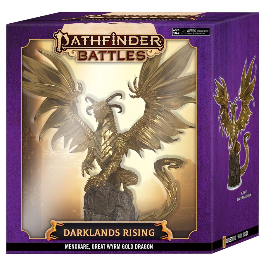Pathfinder Battles Miniatures: Darklands Rising - Mengkare Great Wyrm Premium Set Box