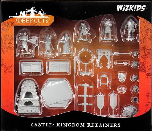 WizKids Deep Cuts Unpainted Miniatures: Towns People Castle 2
