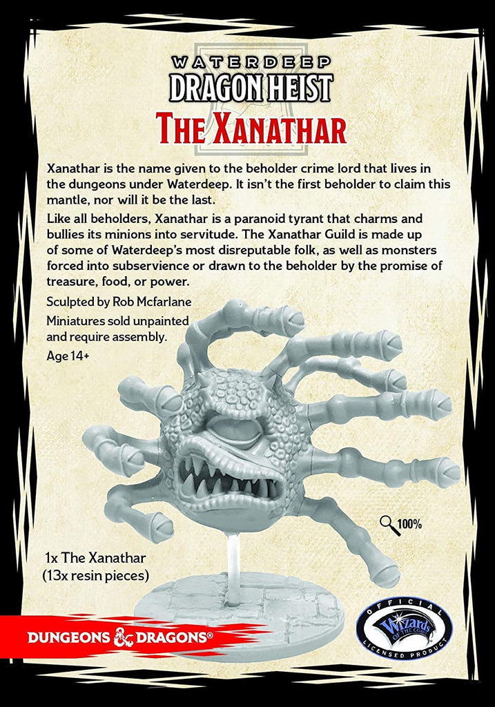 Gale Force 9 Xanathar Back of the Box